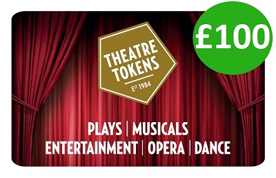 £100 Theatre Token Gift Card Vouchers