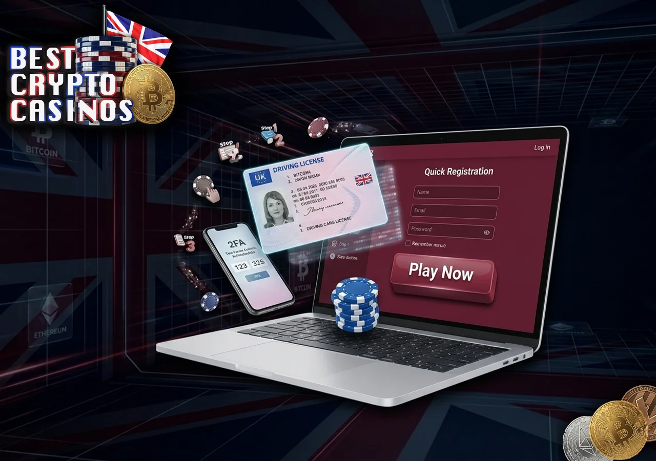 Step by step onboarding process for new UK players on crypto platforms